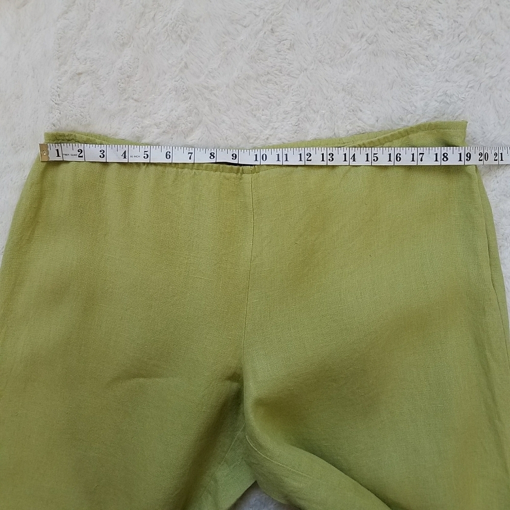 Eileen Fisher Linen Cropped Pants - Picture 4 of 11
